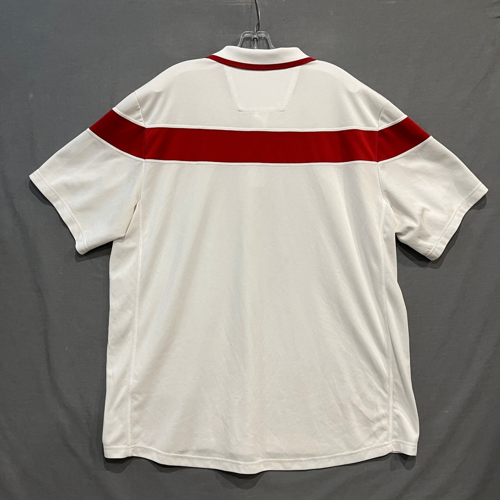 Adidas Indiana Hoosiers Polo Shirt Mens 2XL Red White Climalite 2 Pack - Picture 5 of 12